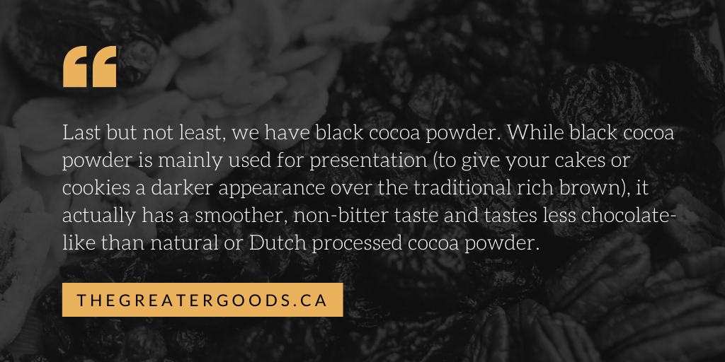 Organic Black Cocoa Powder: Unsweetened & Dutch Processed